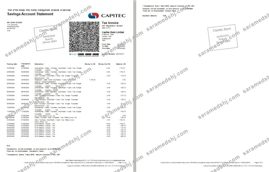 South Africa Capitec Bank st 2 pages scr